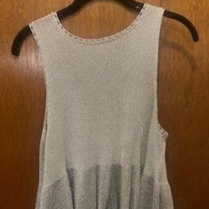 TopShop Silver Metallic Sweater